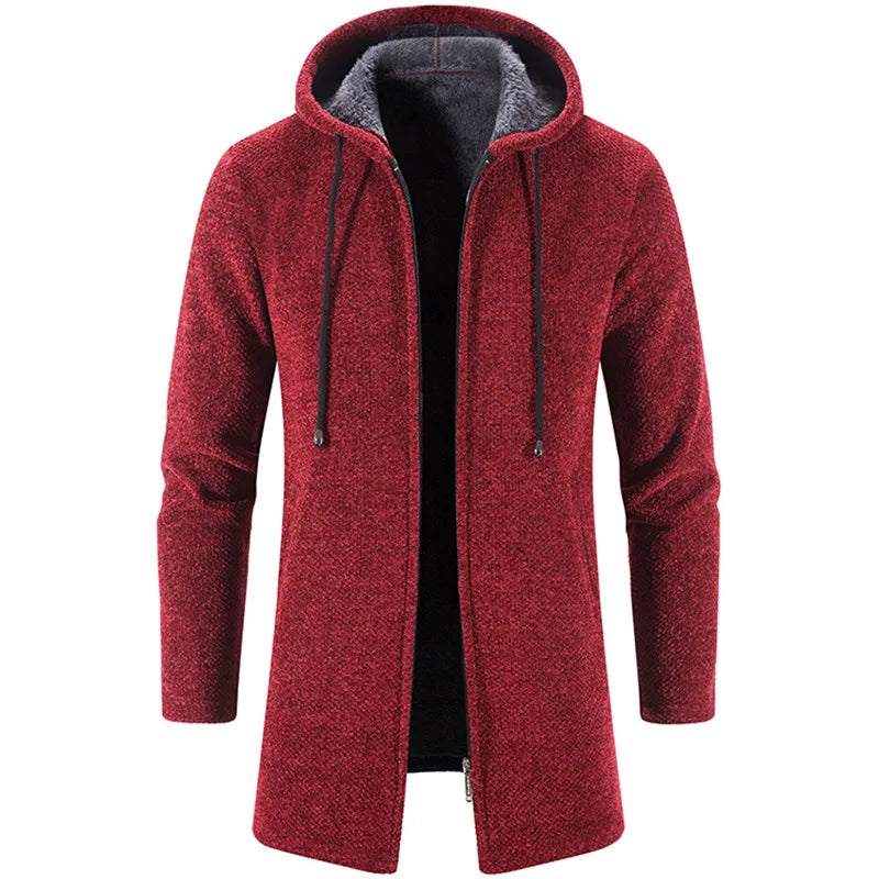 Atlas Knit Hooded Cardigan